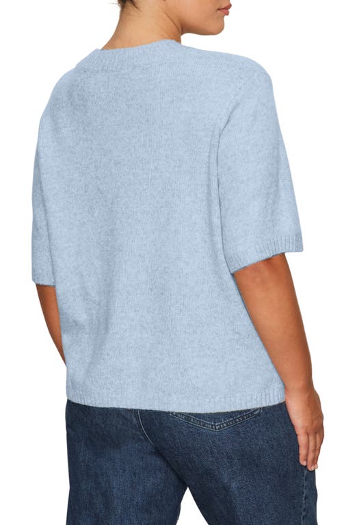 Sanctuary Short Sleeve Sweater In Blue