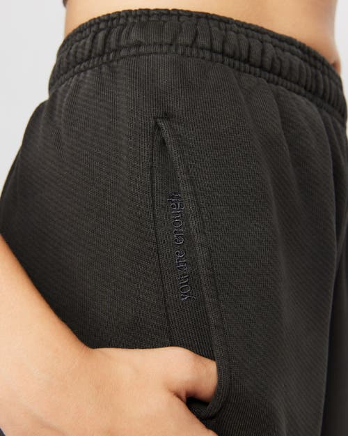 Samii Ryan Black Stone Wash Sweatpants In Washed Black