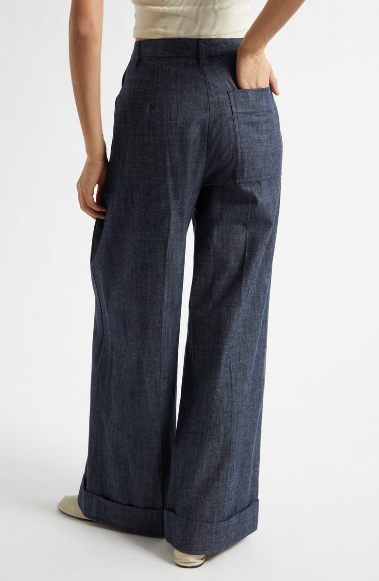 3.1 Phillip Lim Tailored Wide Leg Jeans, Alternate, color, Washed Indigo