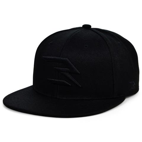 Men's Black/Black 3BRAND by Russell Wilson Fashion Snapback Adjustable Hat