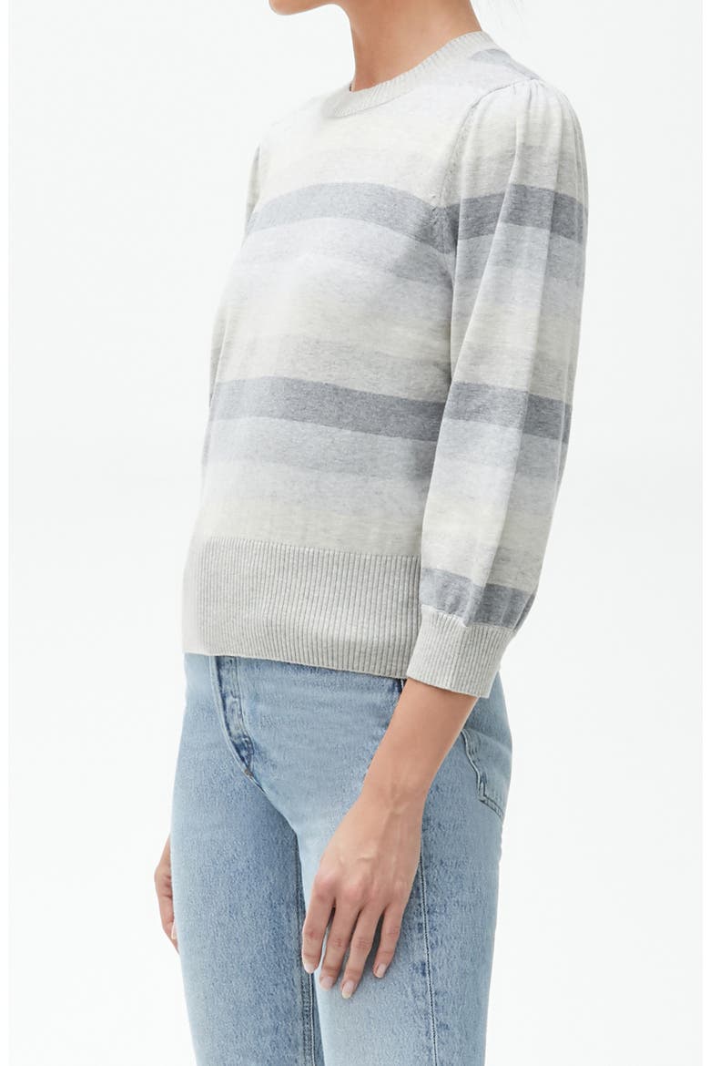 Dolly Stripe Puff Sleeve Sweater, Alternate, color, NEUTRAL COMBO
