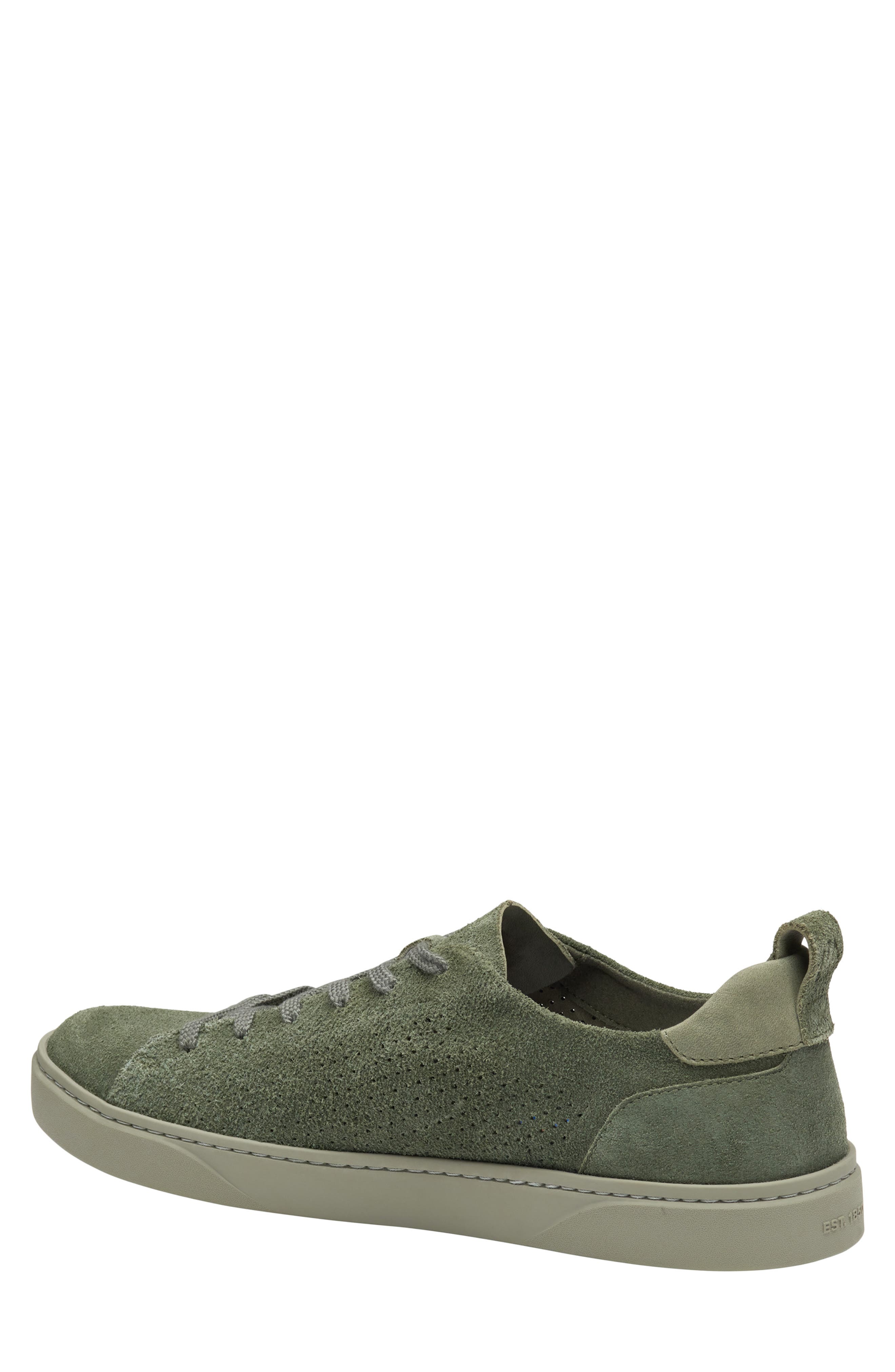 Ollie Low Top Sneaker, Alternate, color, SAGE WASHABLE SUEDE