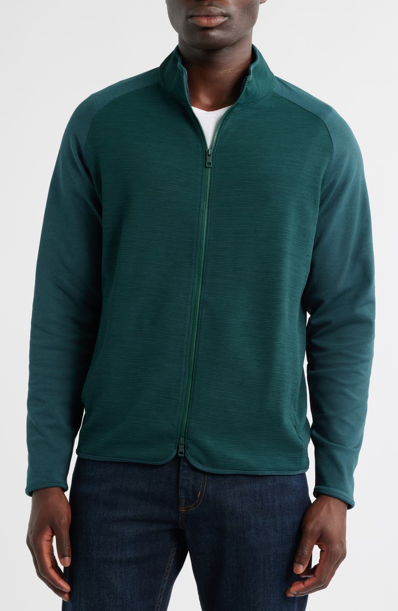 Peter Millar Vista Hybrid Performance Zip Jacket, Alternate, color, Nordic Pine