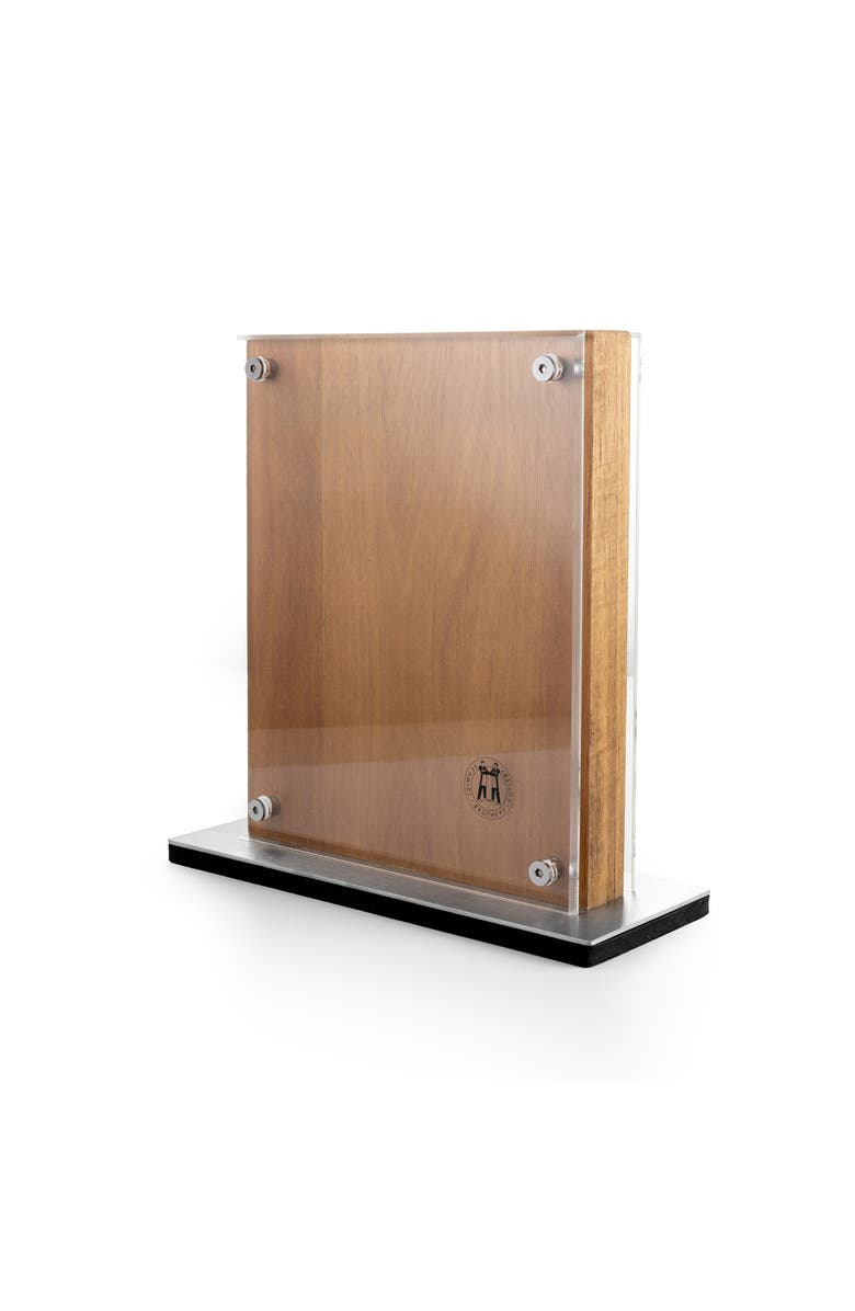 Schmidt Brothers Cutlery Zebra Wood 7-Piece Knife Block Set, Alternate, color, Brown