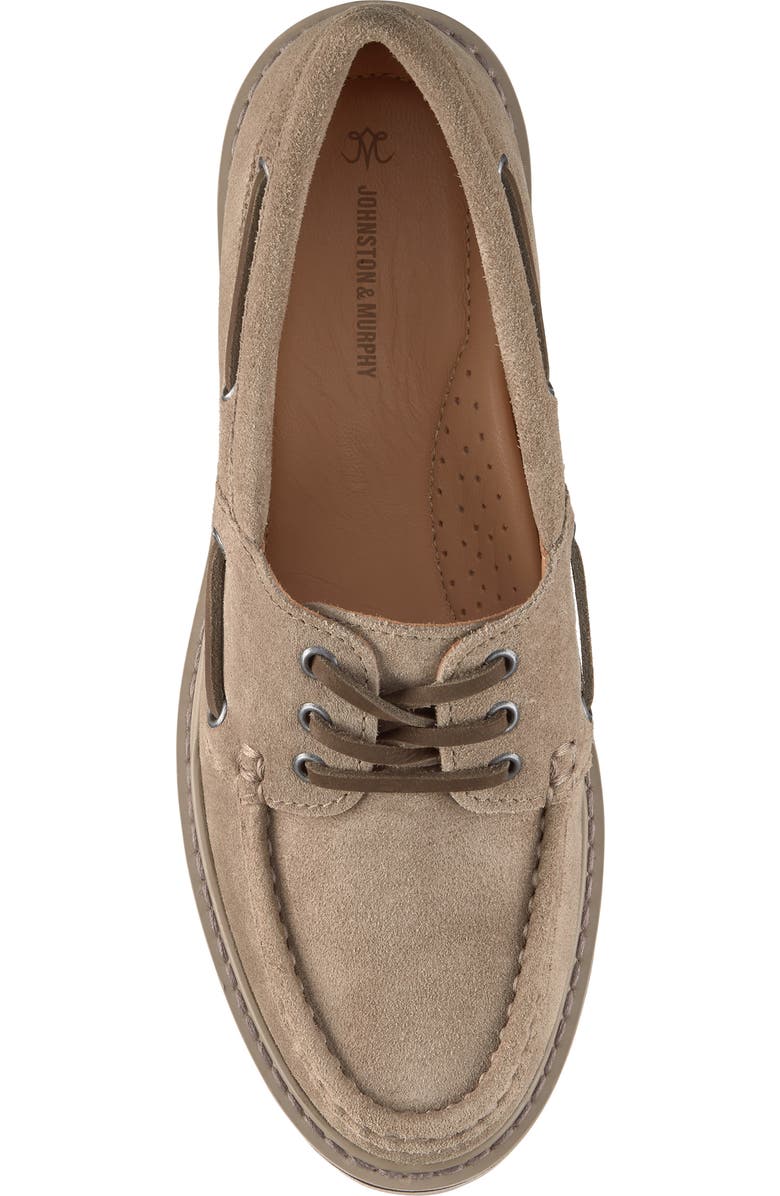 Johnston & Murphy Emmalynn Boat Shoe, Alternate, color, Taupe Suede