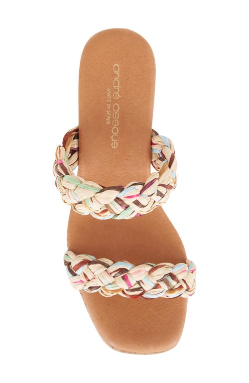 Andre Assous André Assous Cairo Platform Sandal In Natural Multi