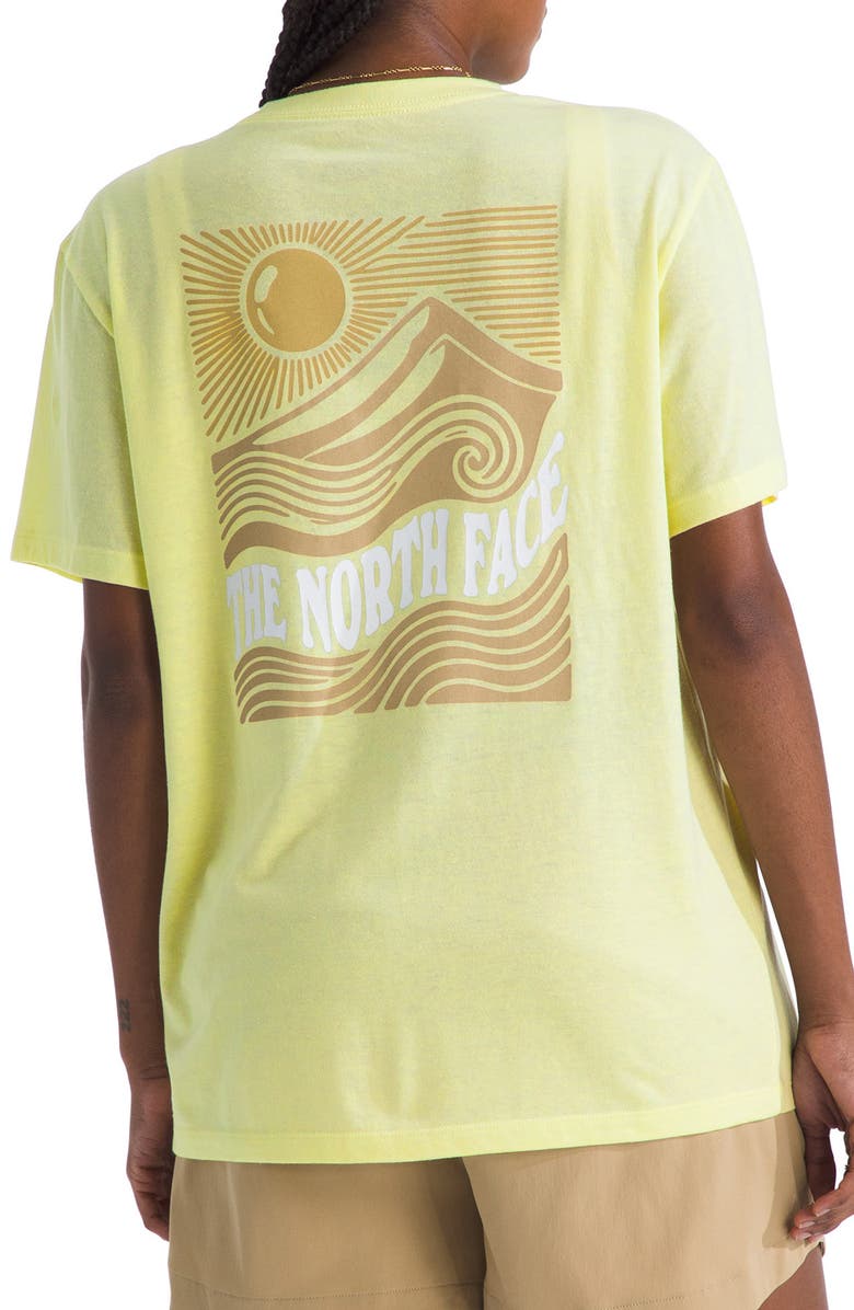 The North Face Mountain Escape Graphic T-Shirt, Alternate, color, Lemon Mist White Heather