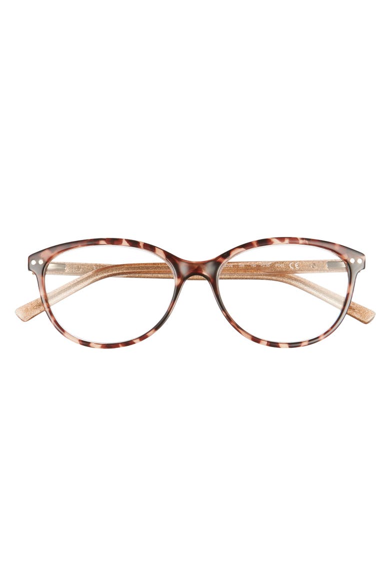 olive 53mm reading glasses, Alternate, color, DARK HAVANA
