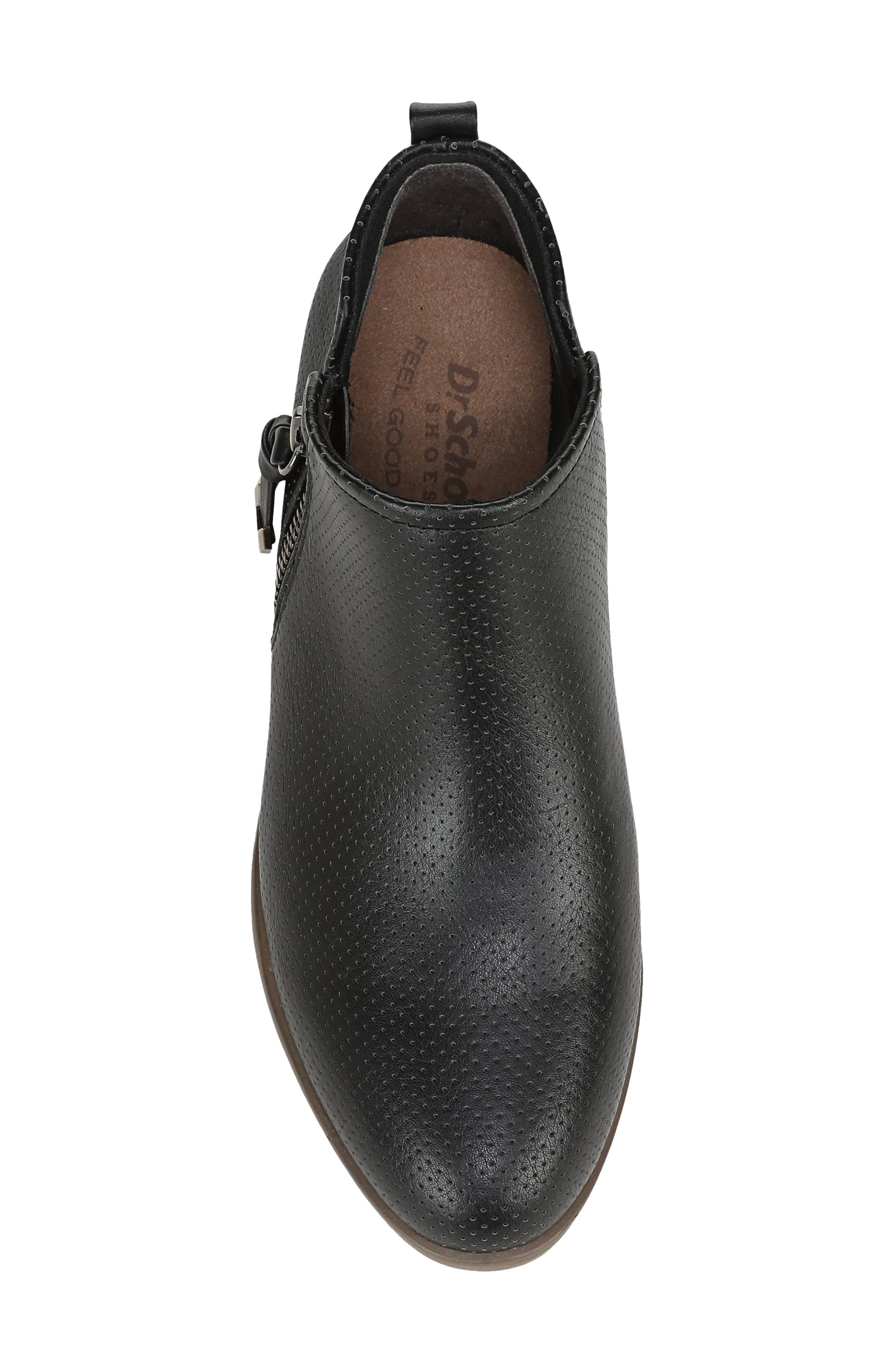 Reverie Faux Leather Bootie, Alternate, color, BLACK FAUX LEATHER