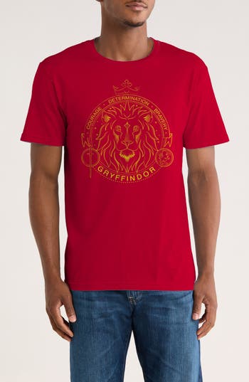 Monster Digital Harry Potter Minimalist Gryffindor Graphic T-shirt In Red