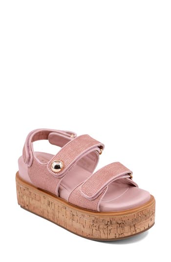 Shushop Lucille Platform Sandal In Pink