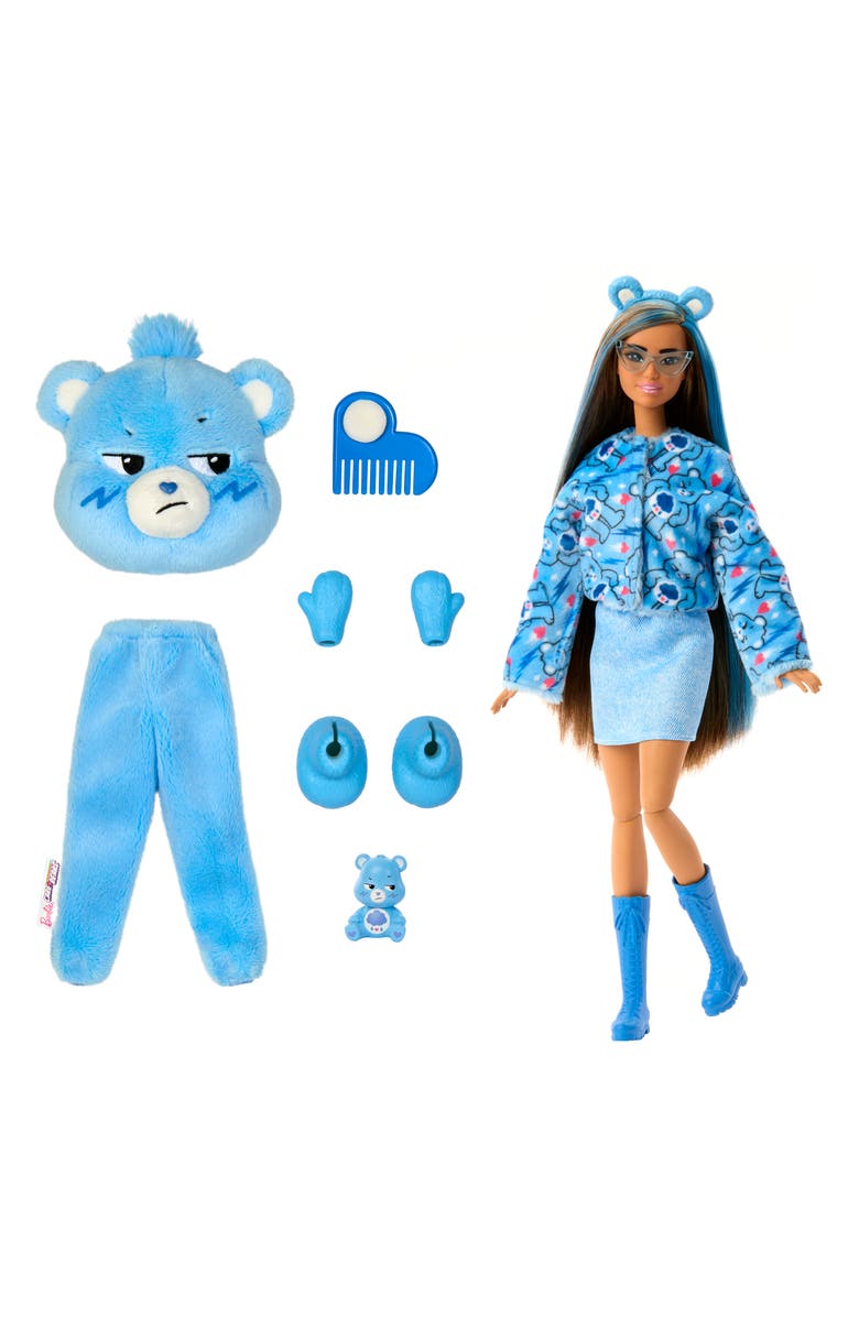 Barbie Care Bears Cutie Reveal<sup>™</sup> Grumpy Bear Doll with 10 Surprises, Main, color,