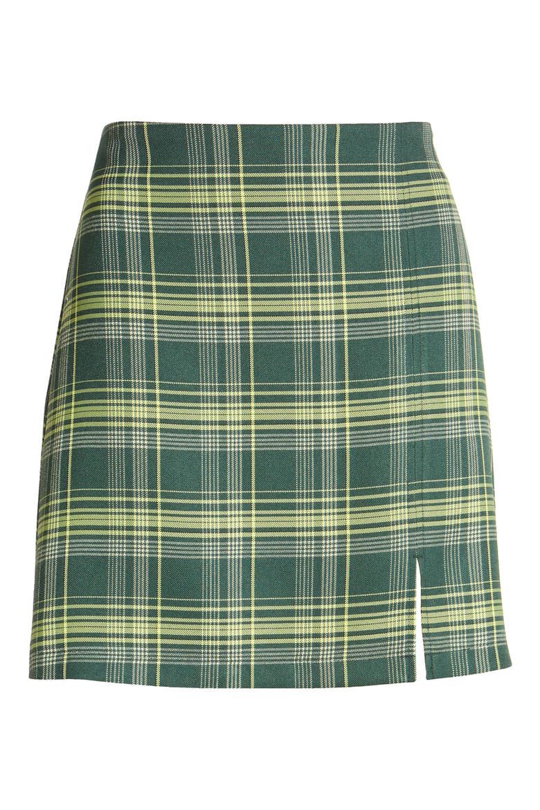Plaid Skirt, Alternate, color, GREEN VERONIKA PLAID