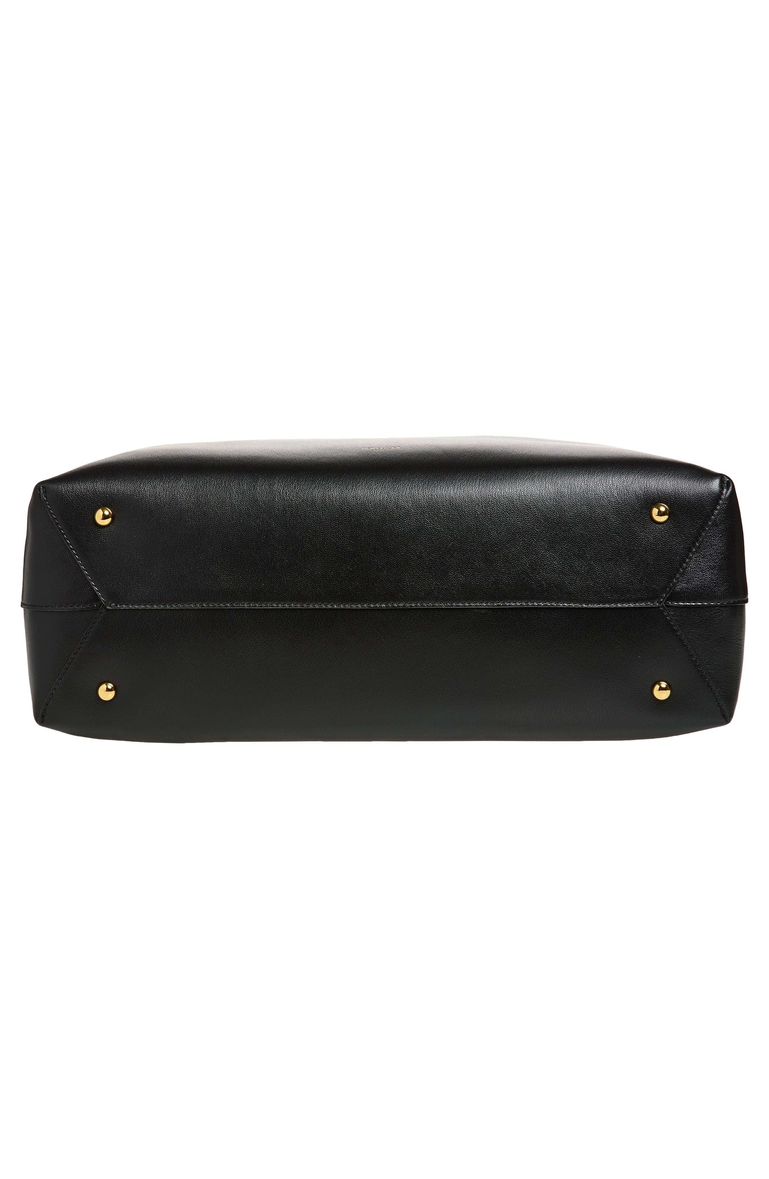 DeMellier The Stockholm Leather Top Handle Bag, Alternate, color, Black