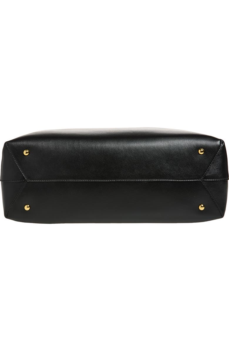 DeMellier The Stockholm Leather Top Handle Bag, Alternate, color, Black
