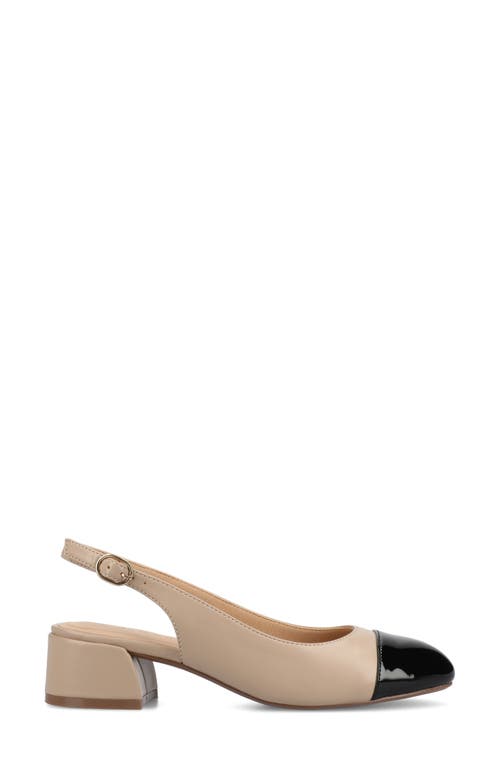 Journee Collection Sammie Slingback Pump In Taupe