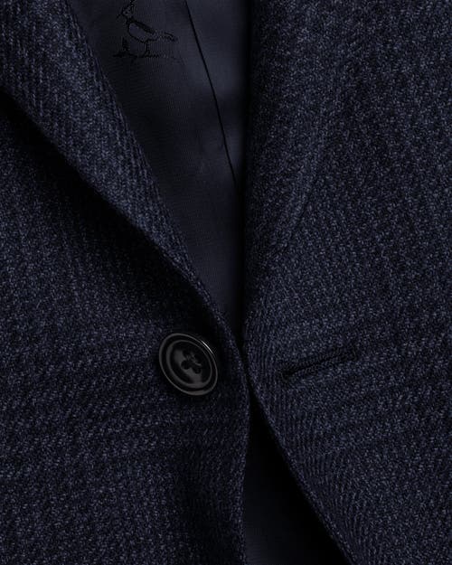Charles Tyrwhitt Wool Twill Silk Jacket In Blue