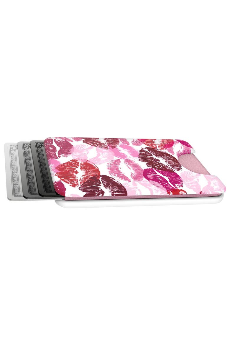 Magnetic Phone Wallet, Alternate, color, Red Multicolor