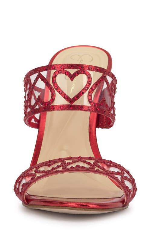 Jessica Simpson Jovara Slide Sandal In Red