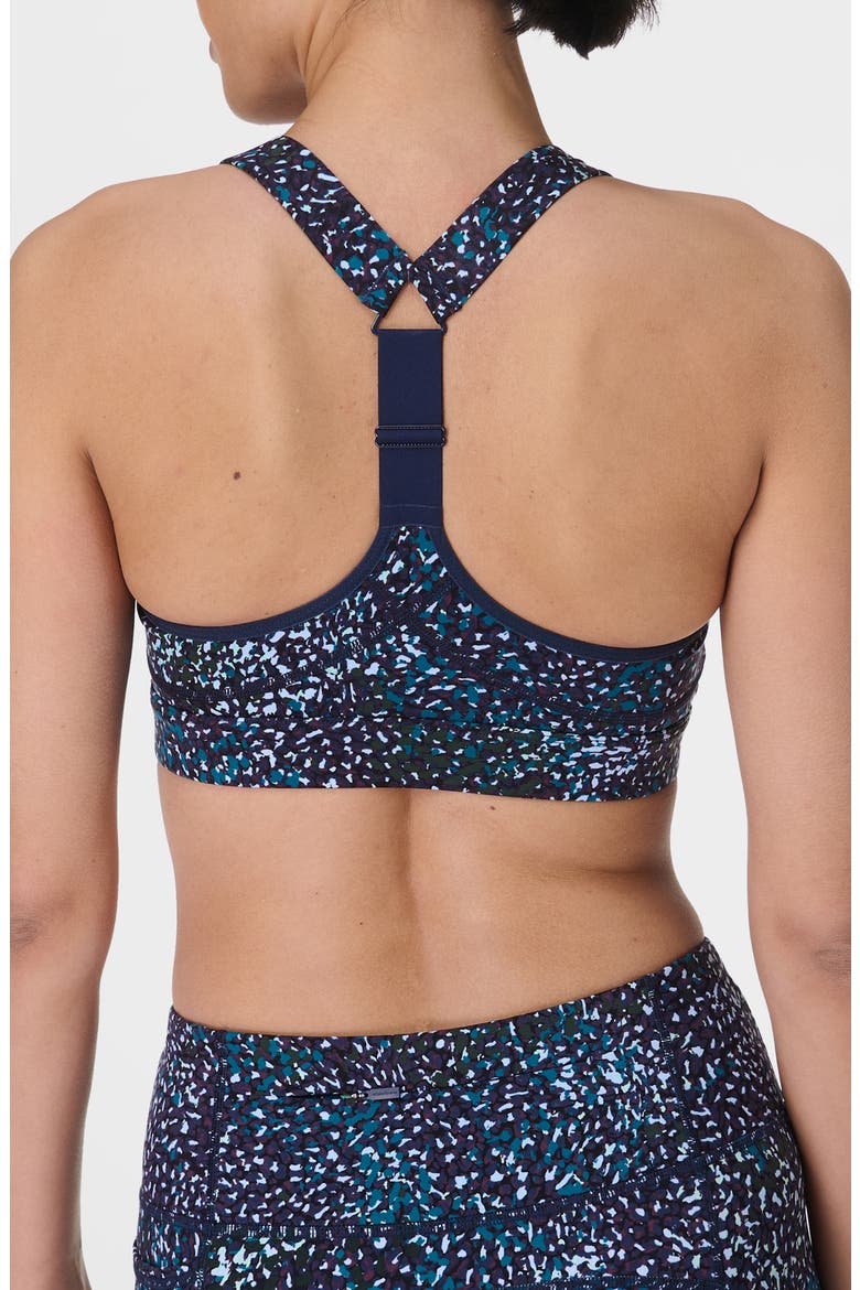 Power Medium Support Sports Bra, Alternate, color, BLUE AURORA PRINT