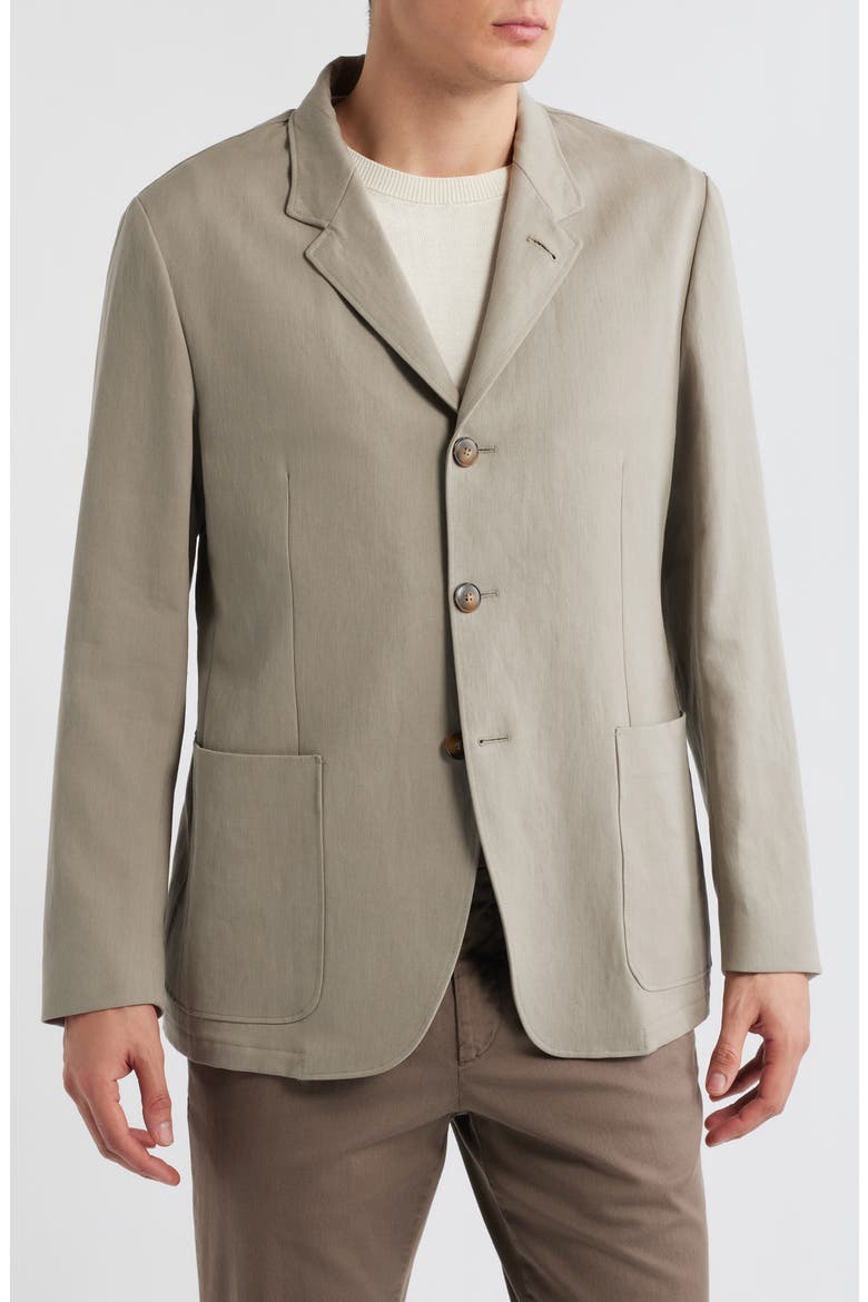 Bruma Trim Fit Tan Linen Sport Coat, Alternate, color, BEIGE