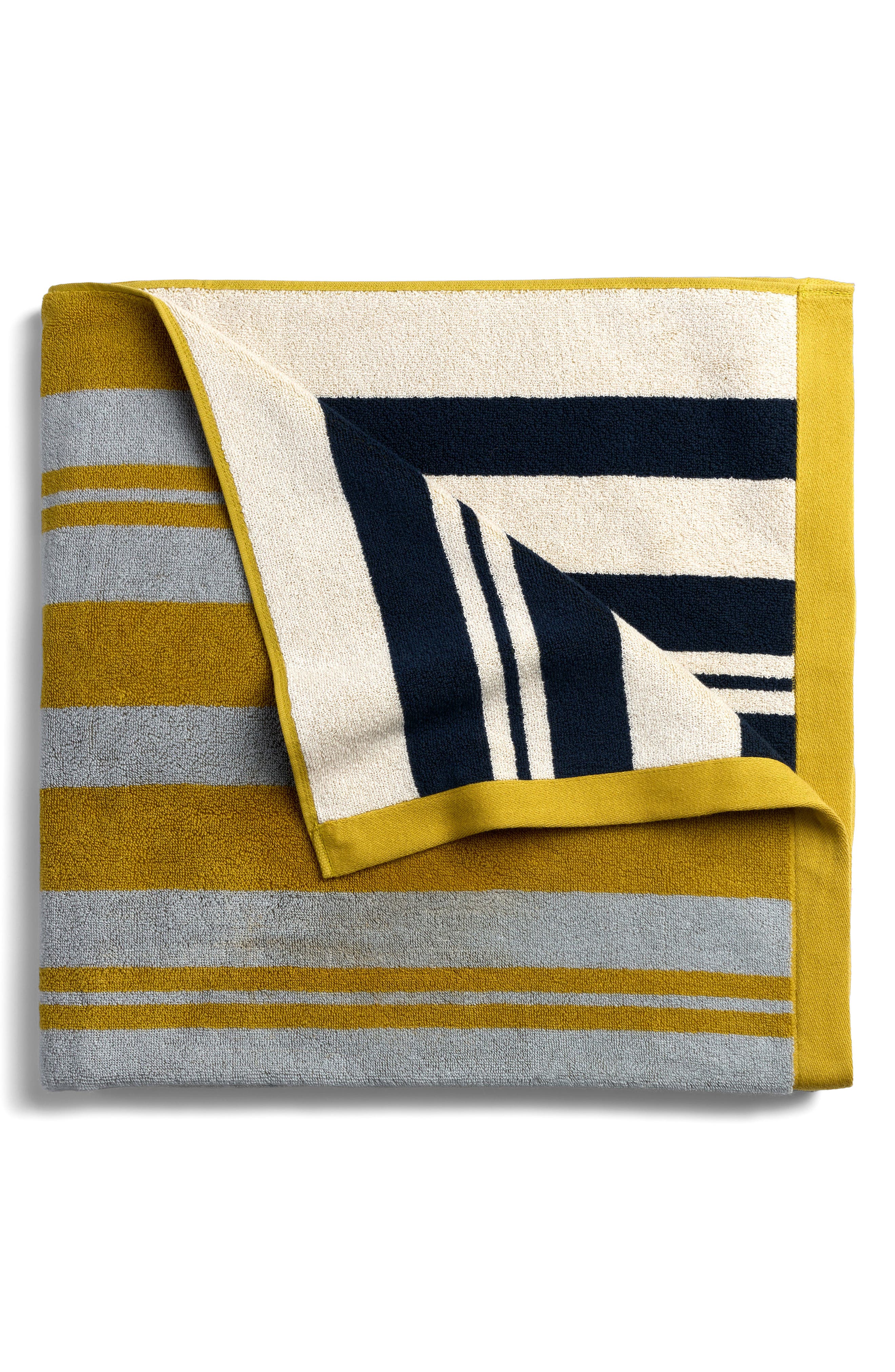 Parachute Casita Stripe Beach Towel - Citron And Sky