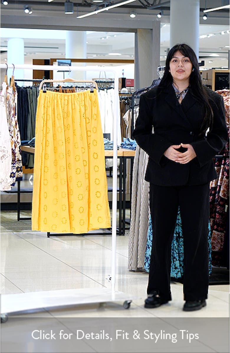 Dillon Cotton Eyelet Skirt, sales video thumbnail
