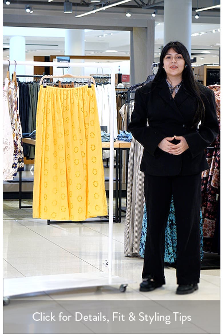 Dillon Cotton Eyelet Skirt video