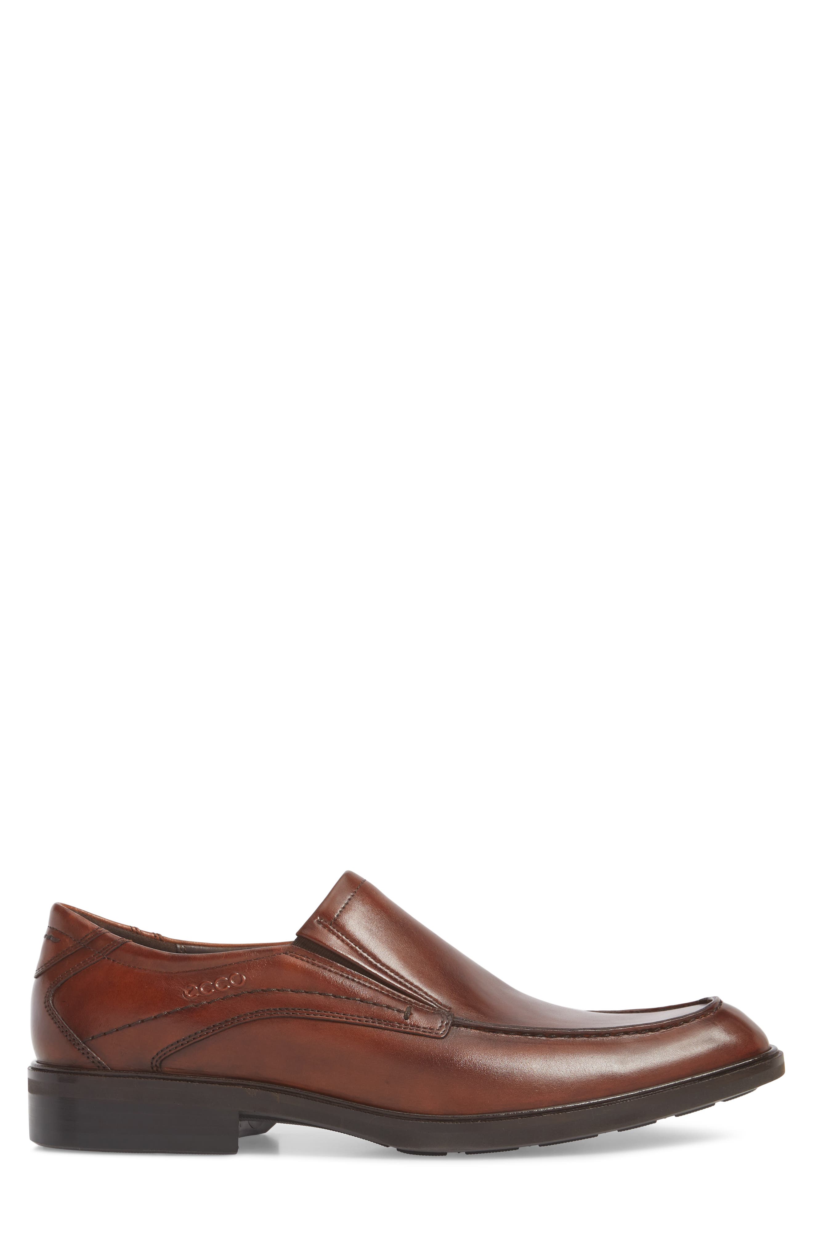 Windsor Apron Toe Slip-On, Alternate, color, AMBER LEATHER