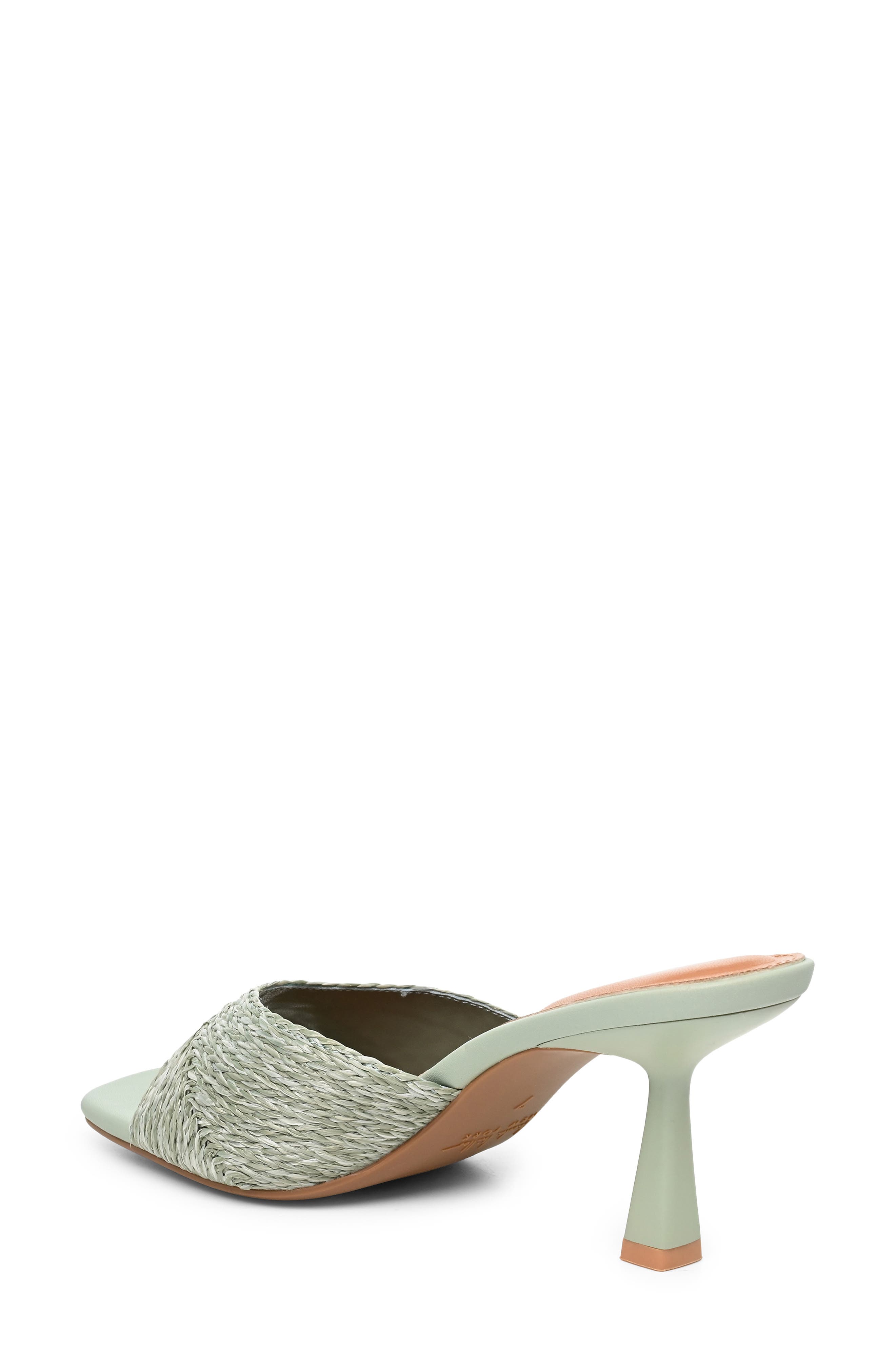 Odit Slide Sandal, Alternate, color, MINT RAFFIA