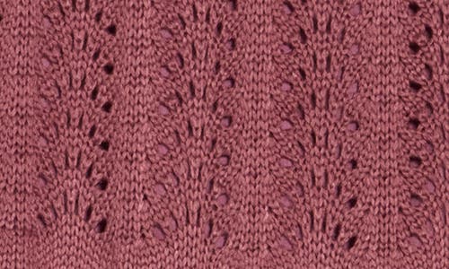 Wishlist Pointelle Open Knit Midi Skirt In Brown