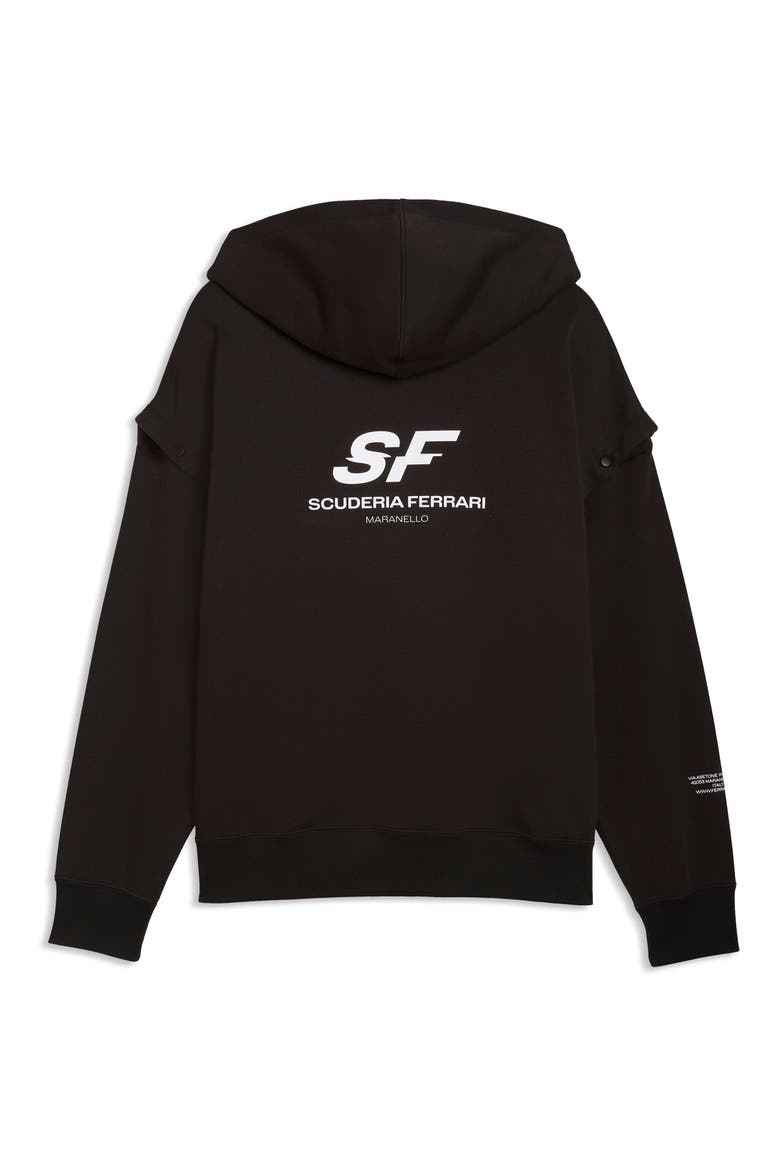 Ferrari Premium Oversize Zip Hoodie, Alternate, color, PUMA BLACK