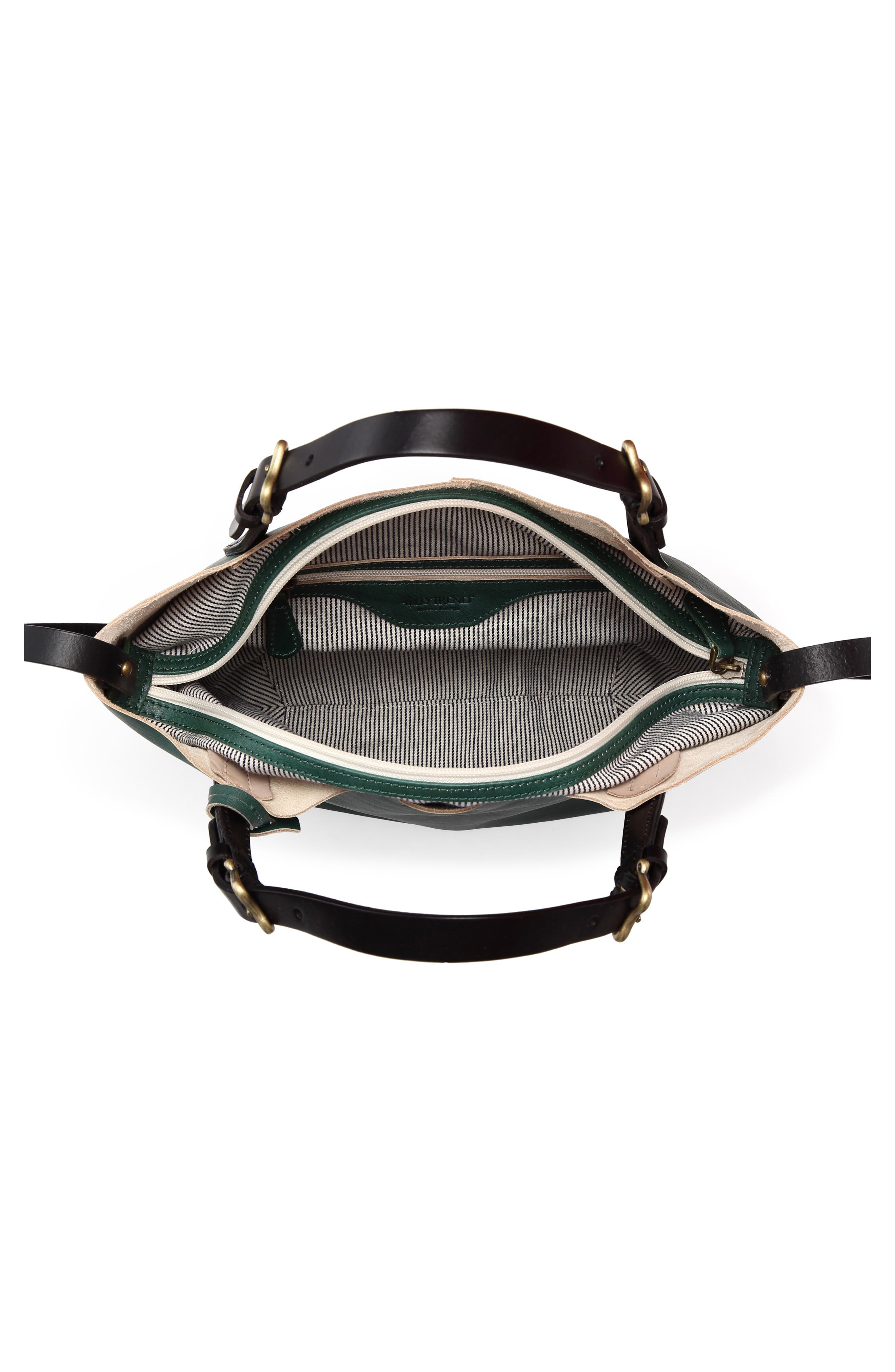 OLD TREND Dip Dye Leather Mini Tote, Alternate, color, Vintage Green