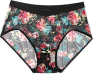Hanky Panky Mesh High Cut French Briefs