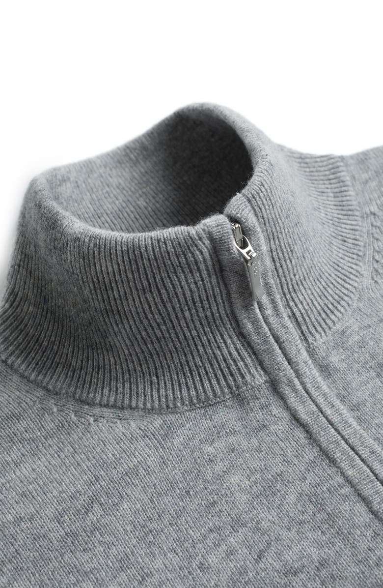 Suitsupply Wool & Cashmere Men's Half Zip Pullover, Alternate, color, 