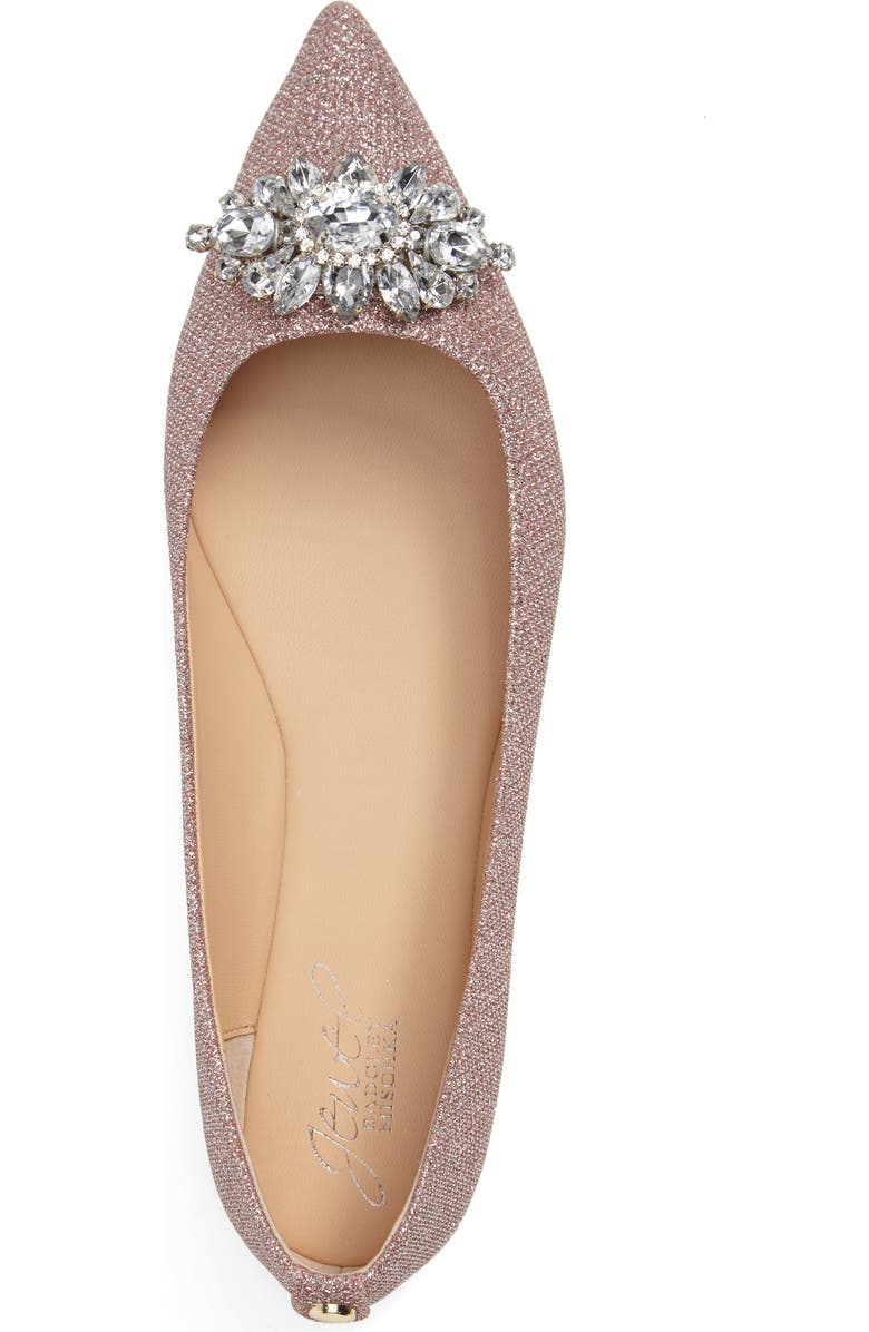 Jewel Badgley Mischka Havana Embellished Flat, Alternate, color,