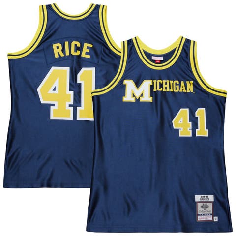 Men's Mitchell & Ness Glen Rice Navy Michigan Wolverines 1988/89 Authentic Jersey