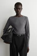 COS Cotton Jersey Long-Sleveled Top