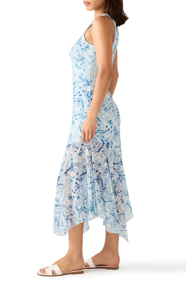 Steve Madden Lanetta Sleeveless Mesh Maxi Dress, Alternate, color, Navy Speckle