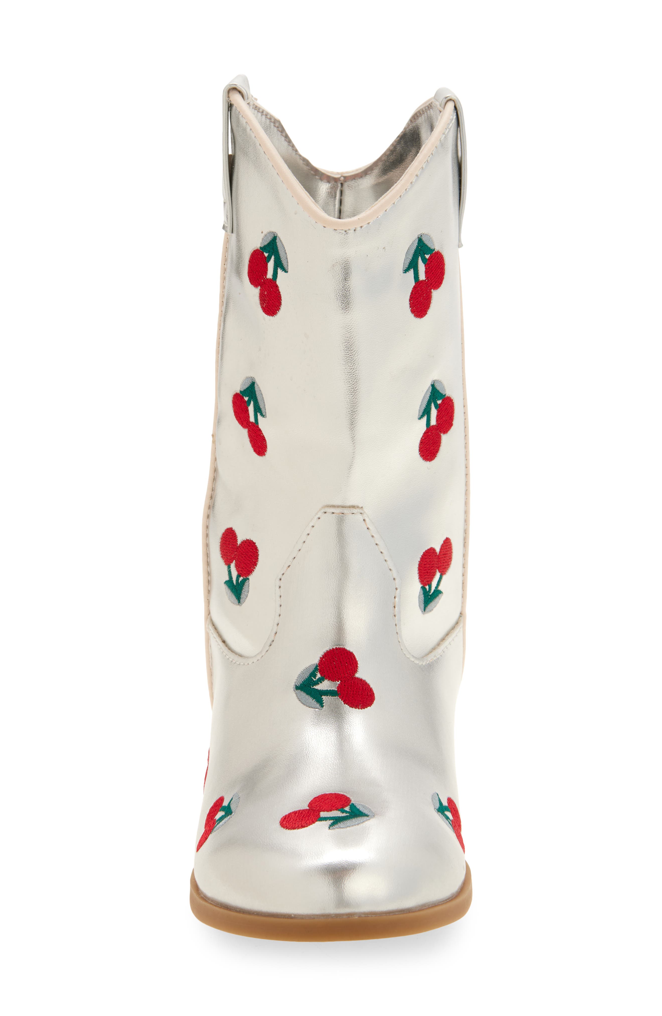 Tucker + Tate Kids' Gabi Cherry Embroidery Western Boot, Alternate, color, 