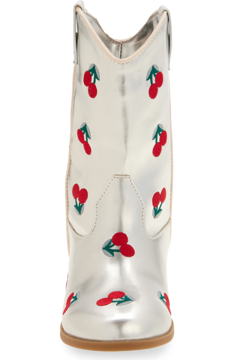 Tucker + Tate Kids' Gabi Cherry Embroidery Western Boot, Alternate, color,