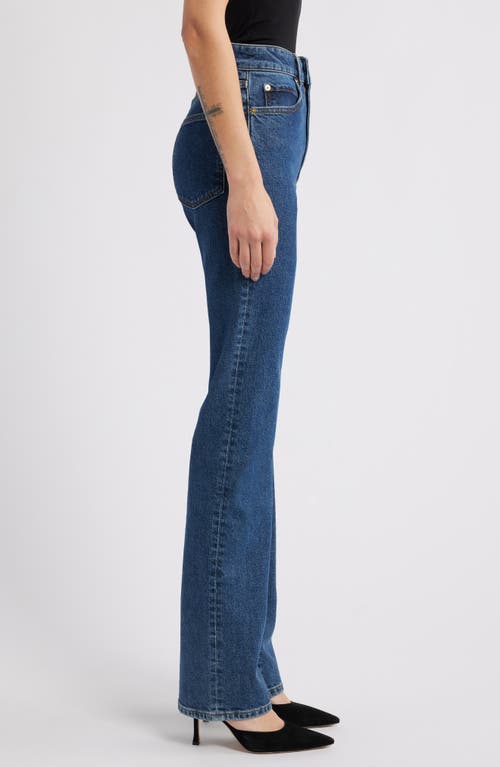 Shop Frame The Ruler High Waist Straight Leg Jeans In Written