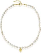 PERACAS Bambi Pearl Floral Necklace