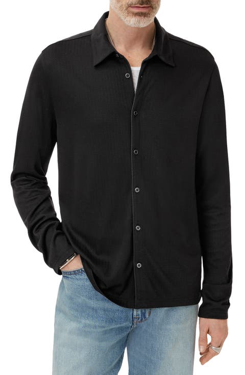 Caserta Regular Fit Textured Lyocell Button-Up Shirt