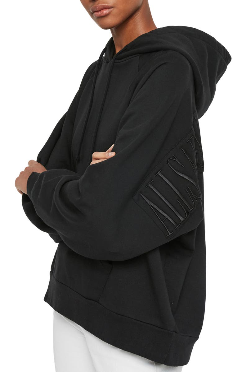 AllSaints Talon Embroidered Hoodie, Alternate, color,