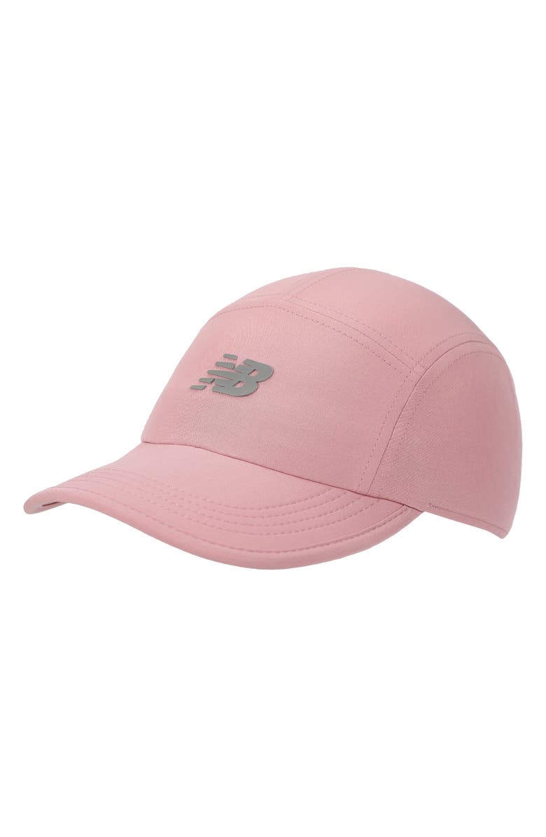 New Balance 5-Panel Performance V 2.0 Adjustable Baseball Cap, Main, color, Powder Pink