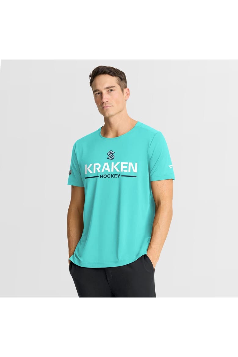 Men's Fanatics Light Blue Seattle Kraken Authentic Pro Rink Tech T-Shirt, Main, color, Light Blue