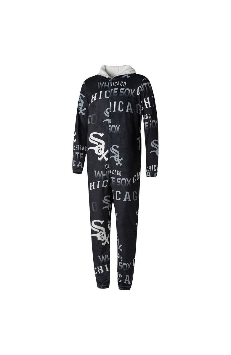 CONCEPTS SPORT Men's Concepts Sport Black Chicago White Sox Windfall Microfleece Union Suit, Main, color, Black