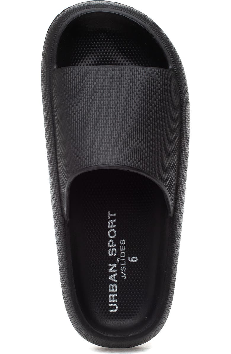 beach slides by J/SLIDES URBAN SPORT Squeezy Slide Sandal, Alternate, color,