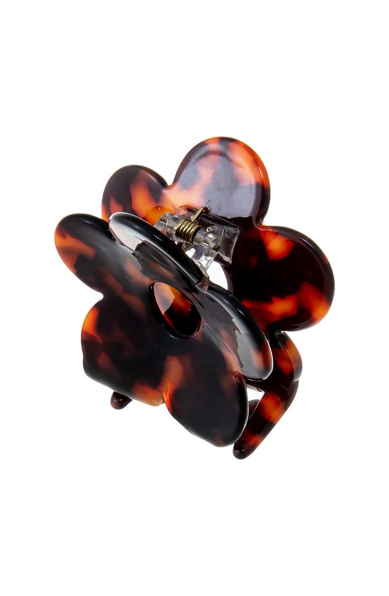 BY ADINA EDEN Small Flower Hair Claw Clip, Alternate, color, Dark Tortoise